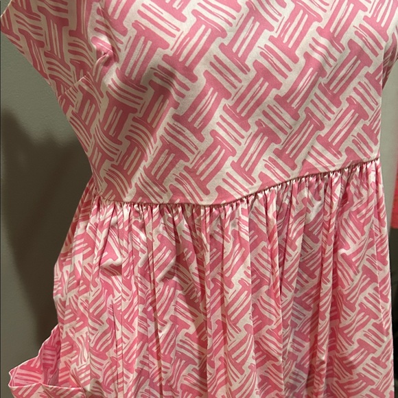 Pink Geometric Patterned Dress - Picture 4 of 7